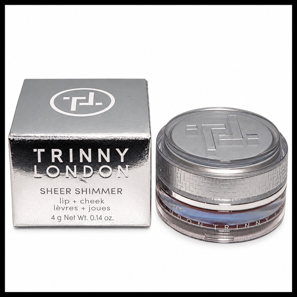 Trinny London Sheer Shimmer Lip and Cheek Violine 4g Iridescent Cream Blush New